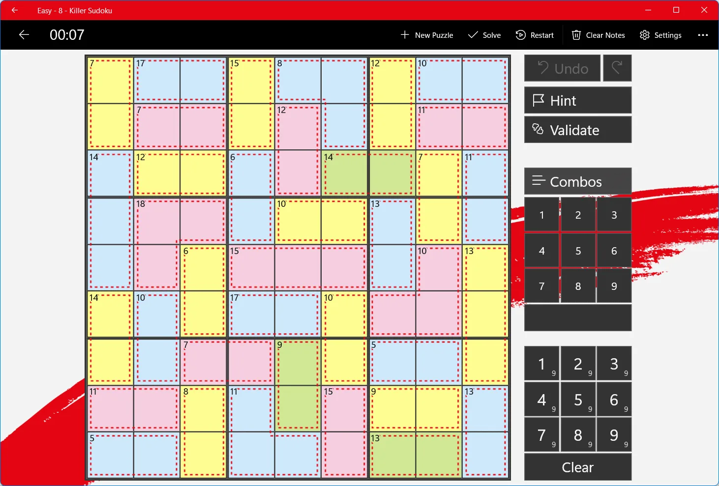Killer Sudoku screenshot 1