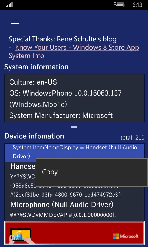 bwDevTools: System Info screenshot 4