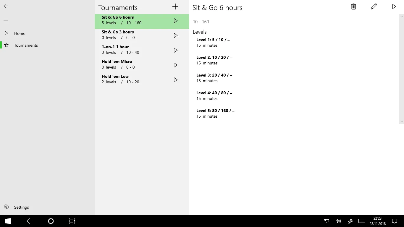 Poker Timer Pro screenshot 3