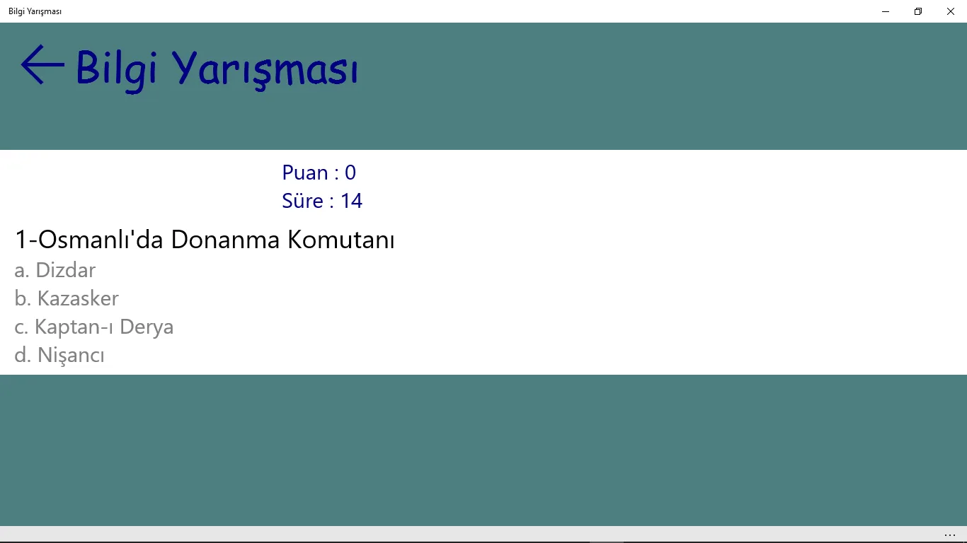Bilgi Testi screenshot 2