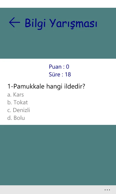 Bilgi Testi screenshot 5
