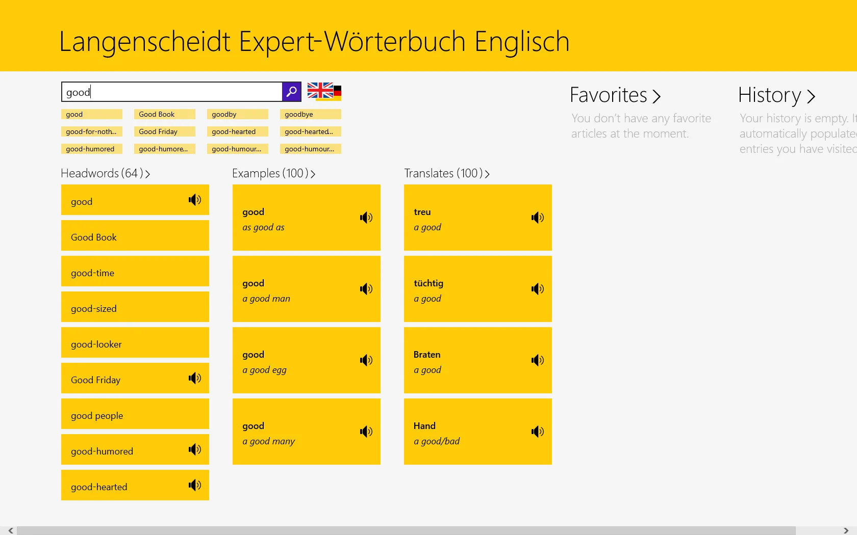 Langenscheidt Dictionaries screenshot 3