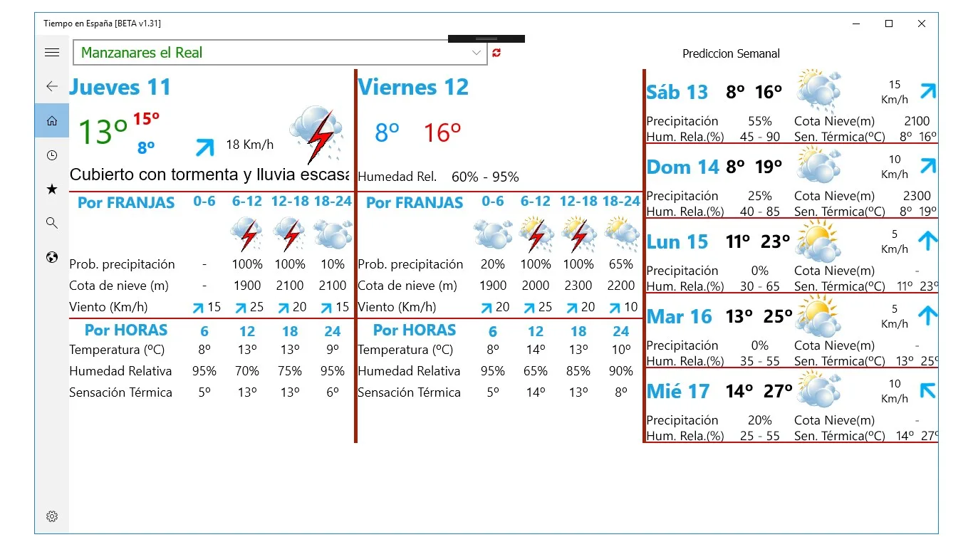 JIMPLA Meteo screenshot 1
