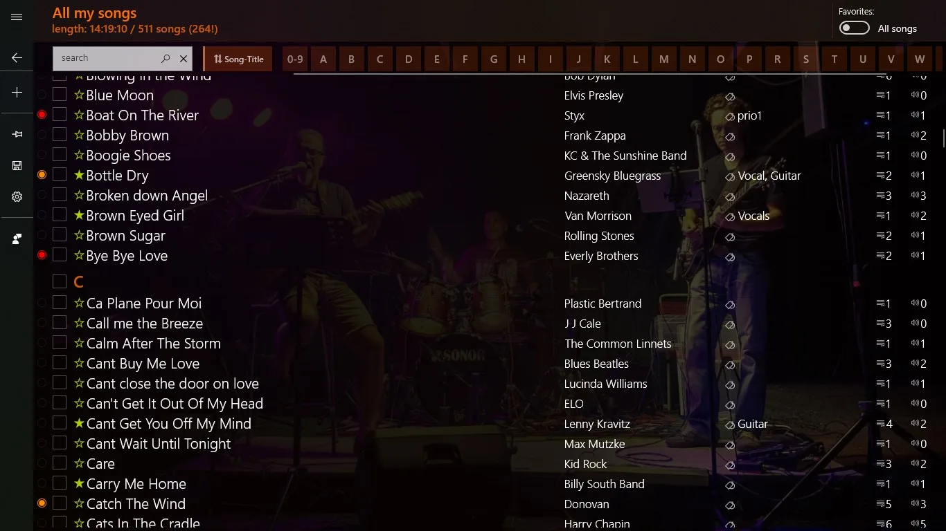 SongRepertoire screenshot 2