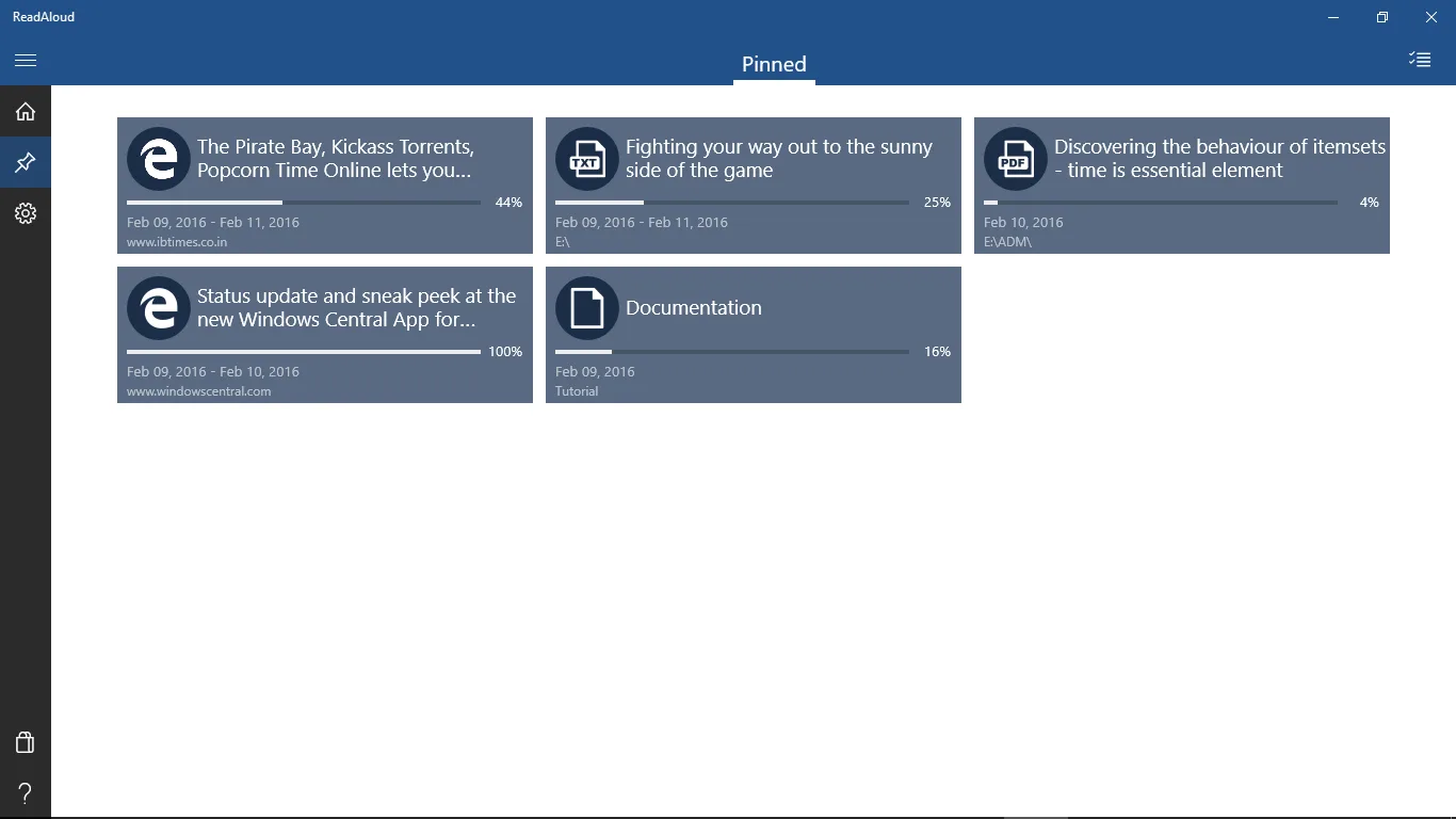 ReadAloud screenshot 2