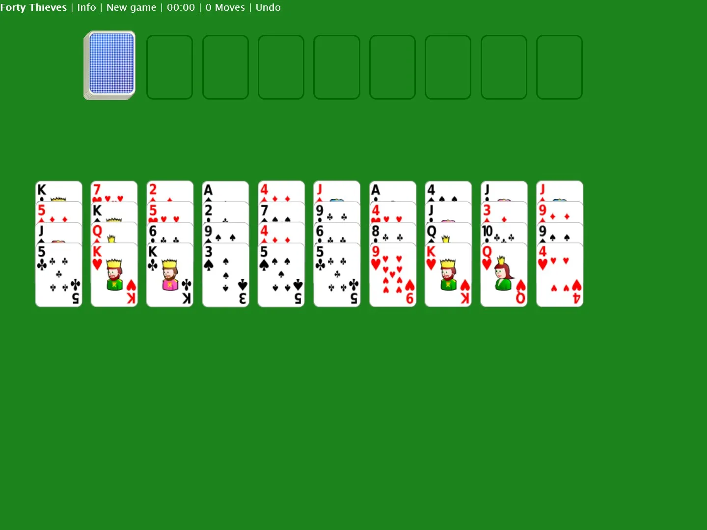 Forty Thieves Solitaire screenshot 1