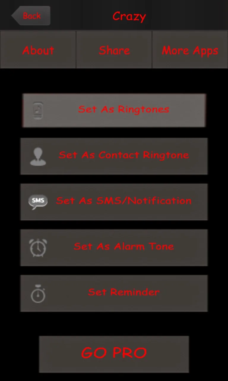 Crazy Sounds and Ringtones screenshot 1