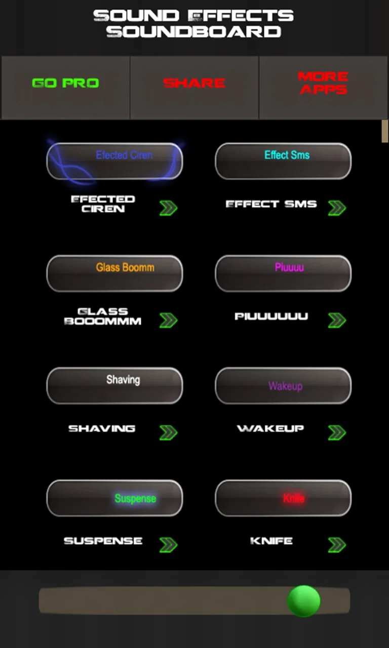 Sound Effects Soundboard for Windows Phone screenshot 1