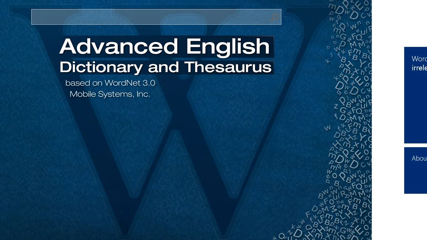 Advanced English Dictionary and Thesaurus screenshot 1