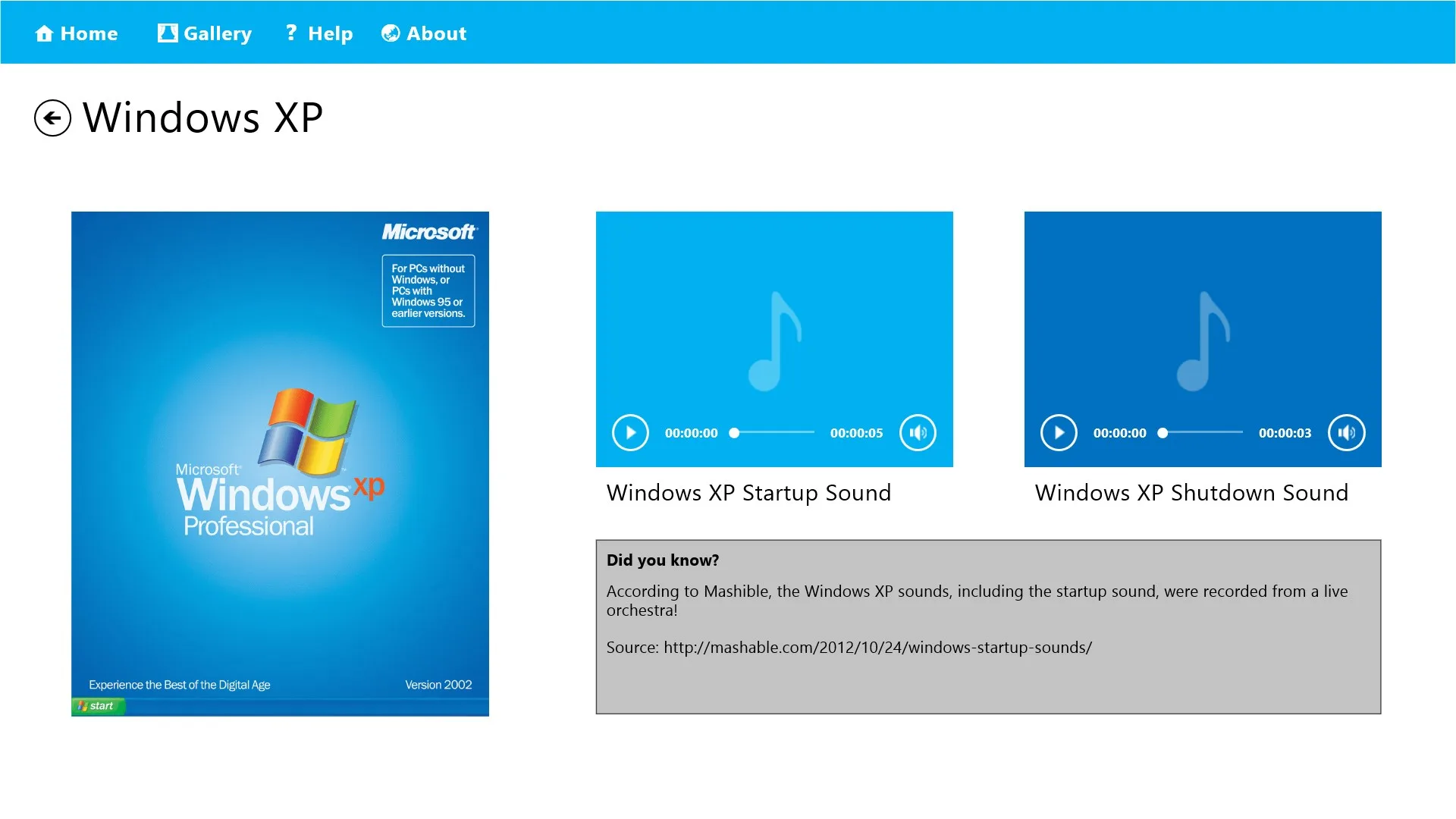 Collection of Windows Startup Sounds screenshot 2