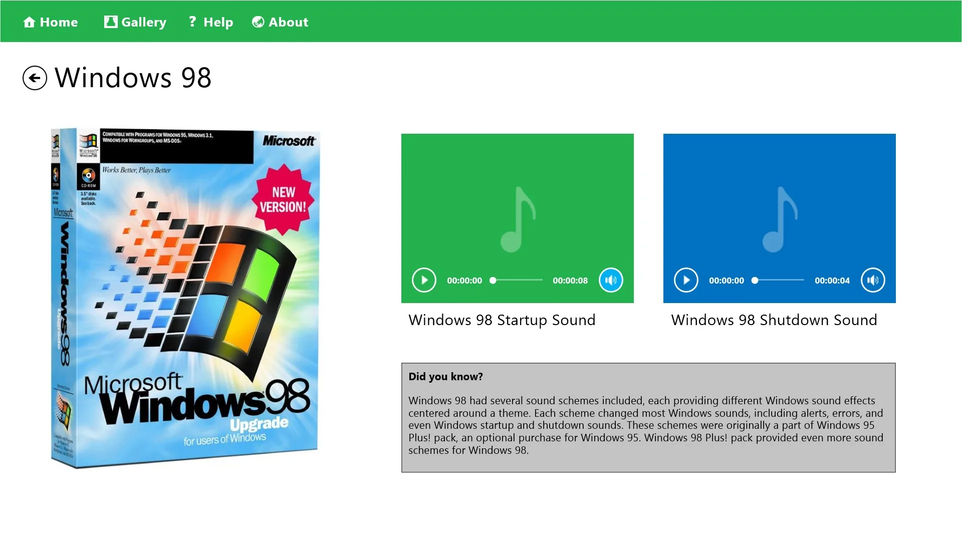 Collection of Windows Startup Sounds screenshot 3