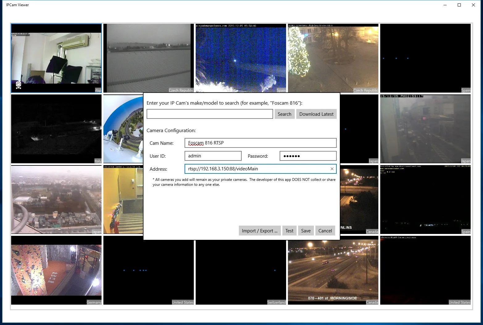 IPCam Viewer screenshot 5
