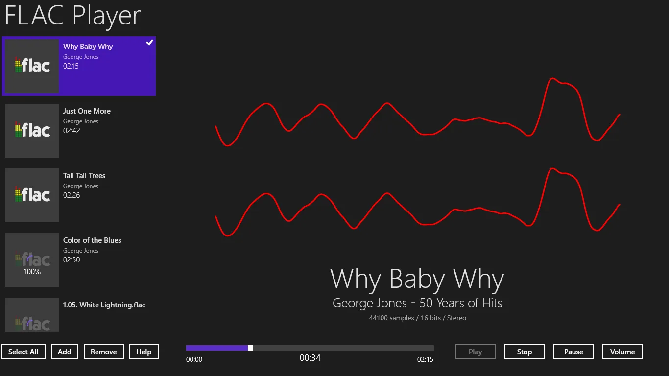 FLAC Player screenshot 1