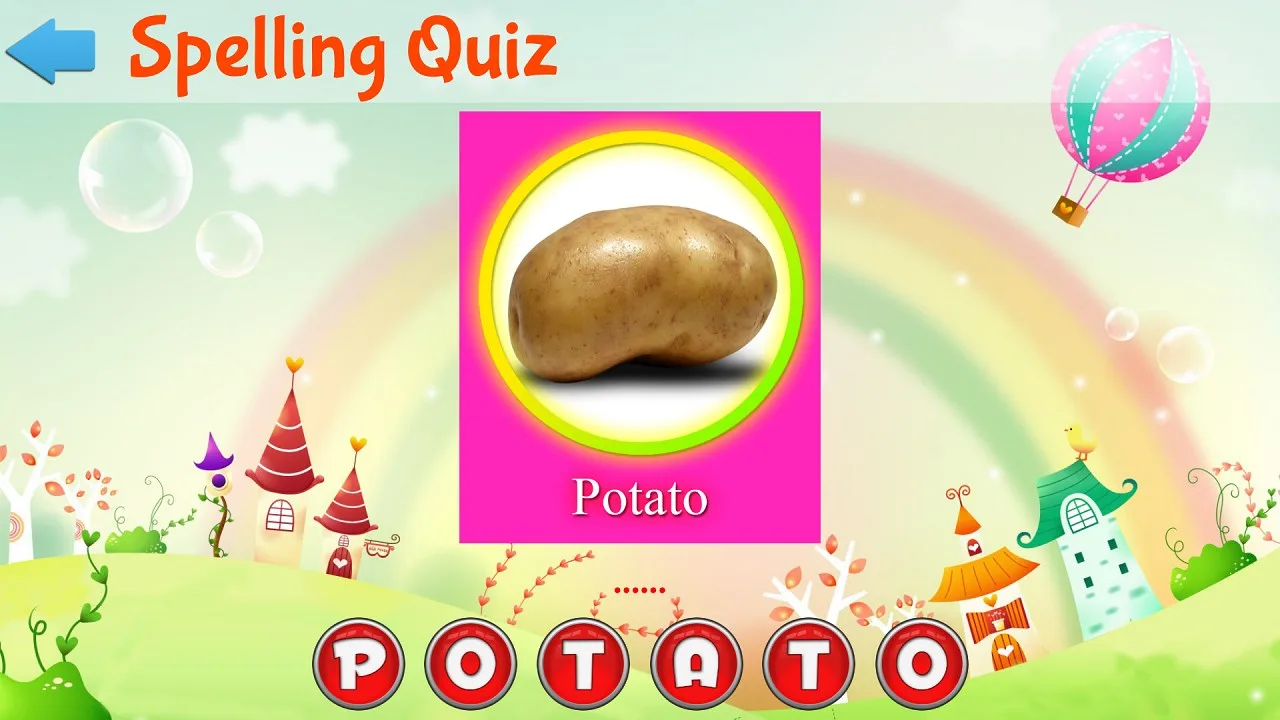 Learn Fruits and Vegetables for Kids screenshot 1