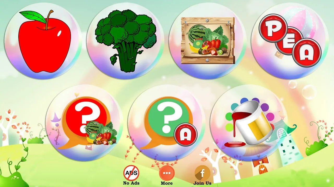 Learn Fruits and Vegetables for Kids screenshot 2