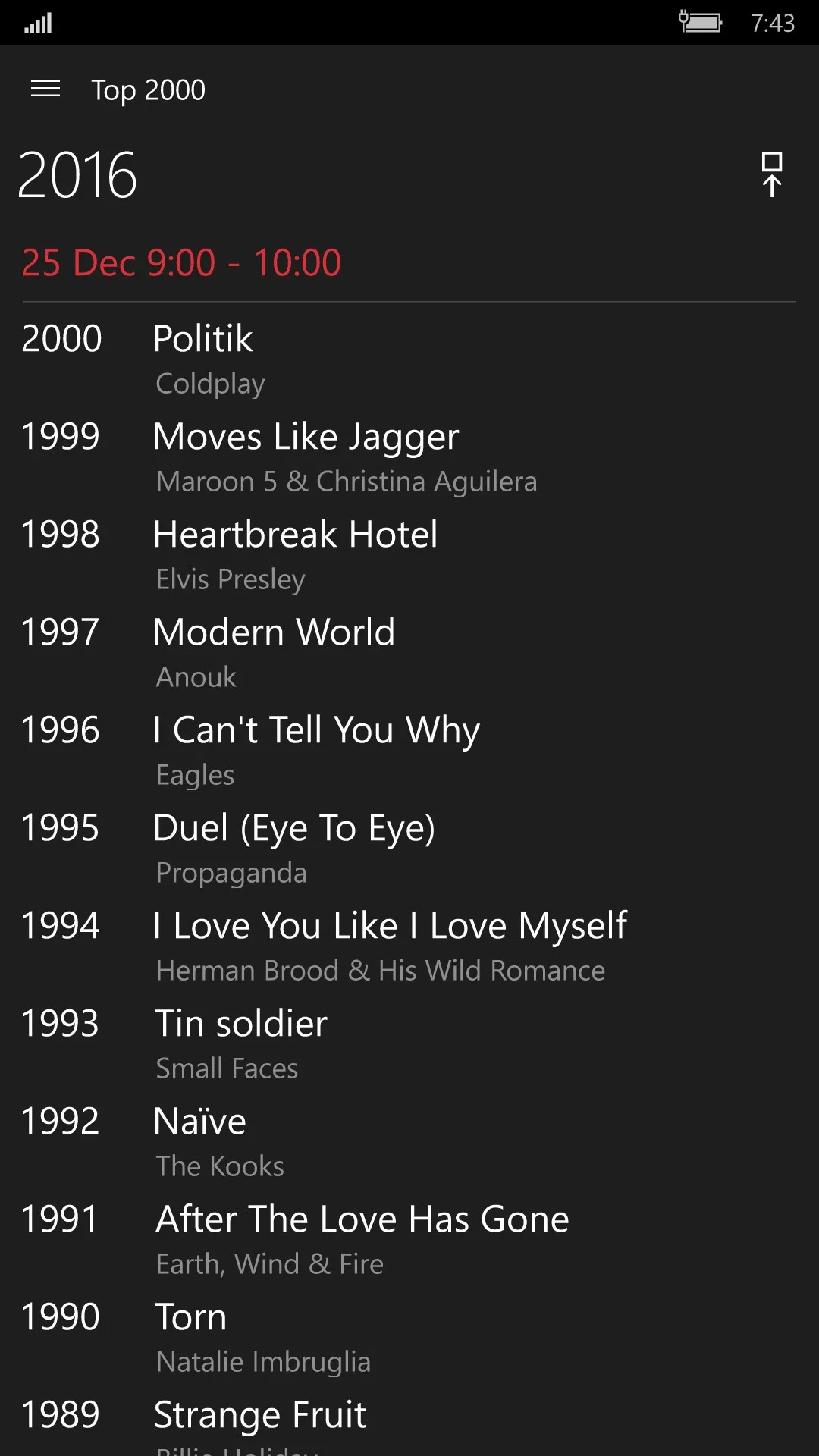 Top 2000 screenshot 3