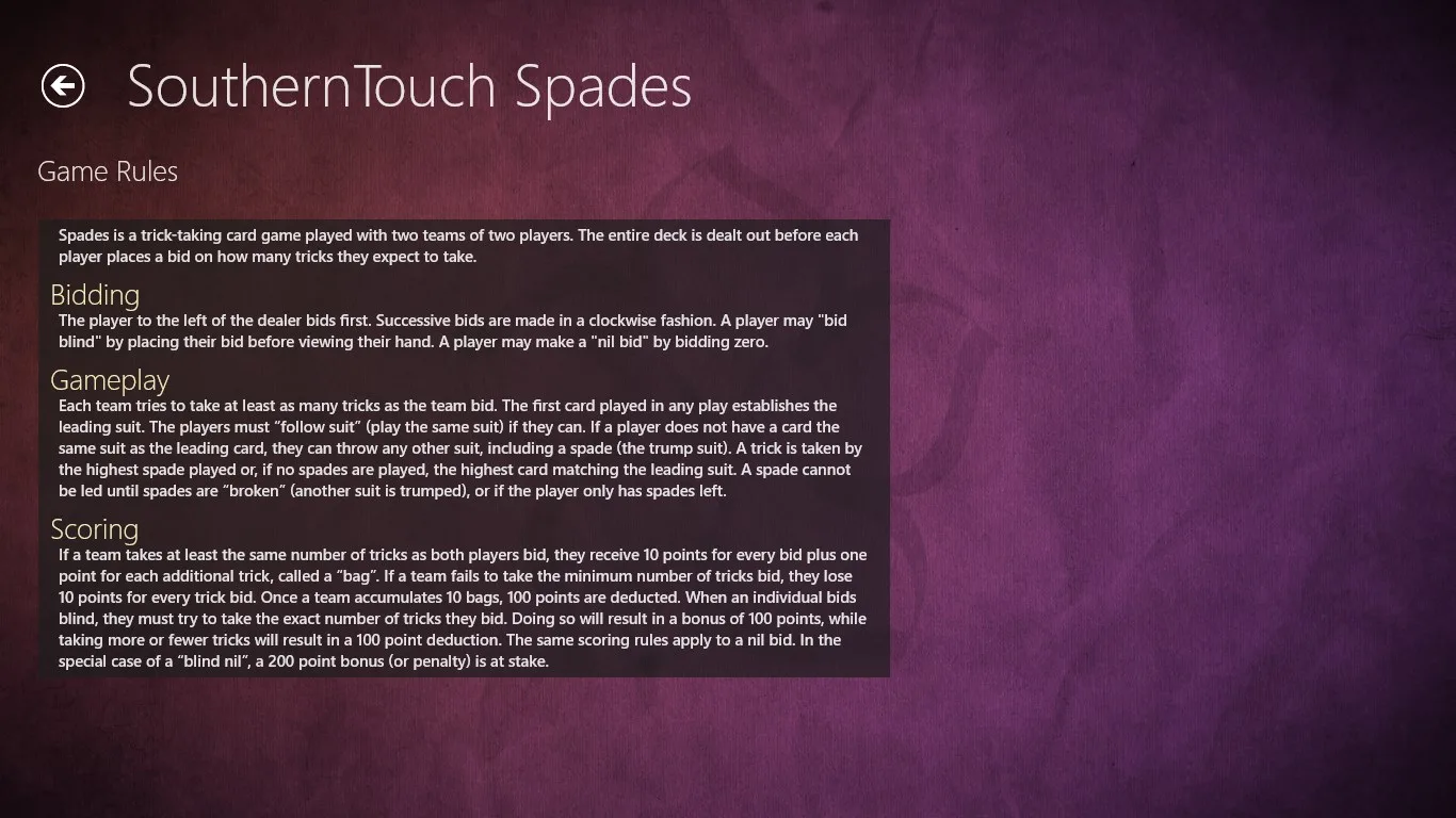 SouthernTouch Spades screenshot 3