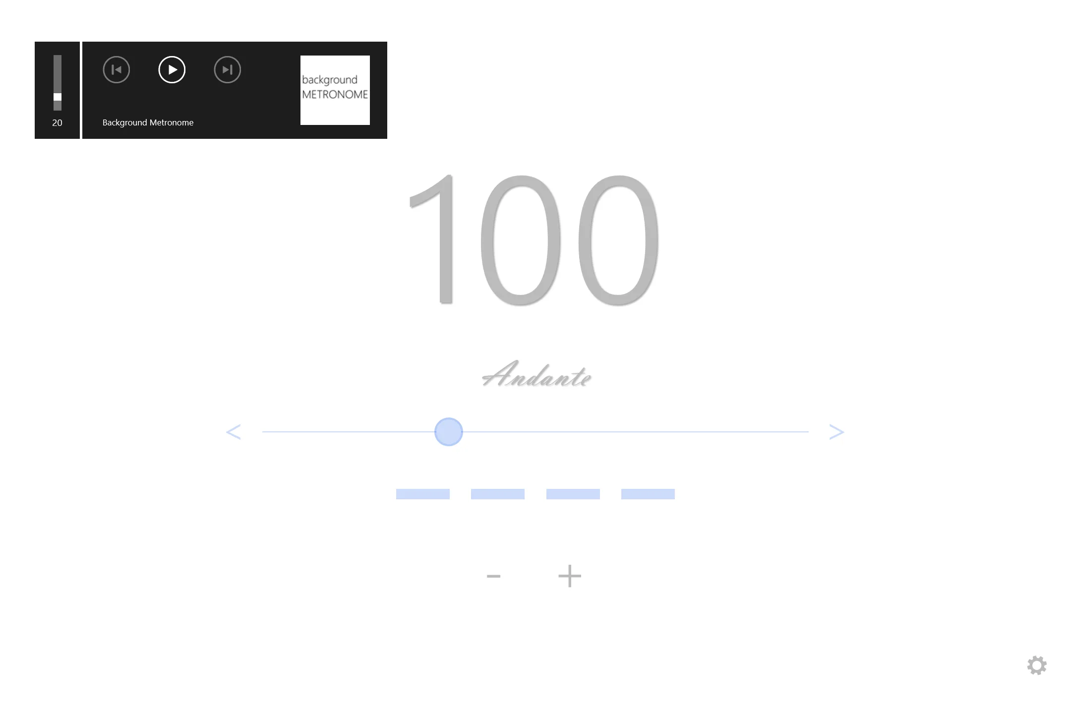 Background Metronome screenshot 1
