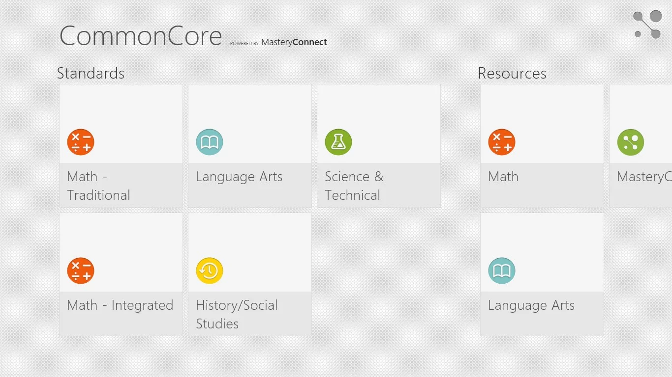 Common Core Standards screenshot 1