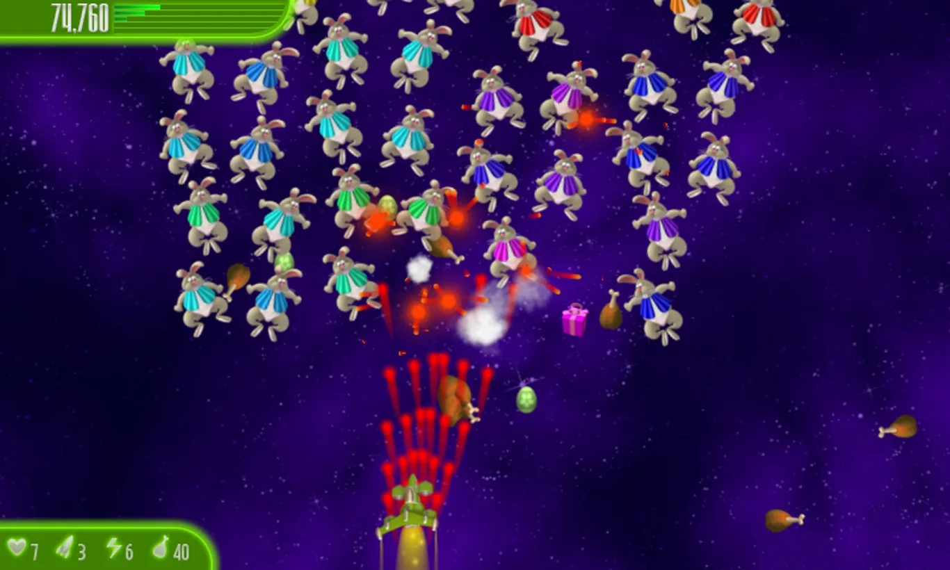 Chicken Invaders 4 Easter HD screenshot 2