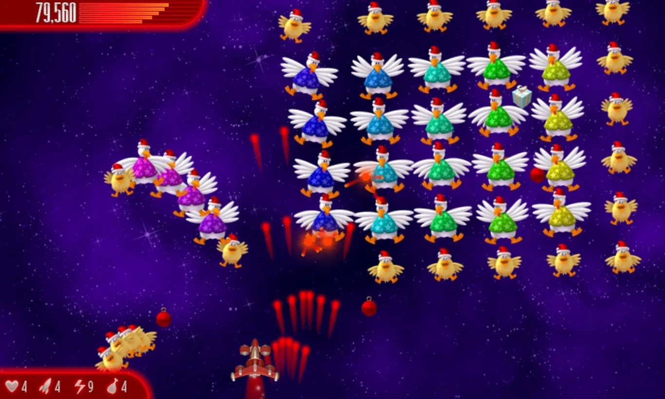 Chicken Invaders 4 Xmas HD screenshot 2
