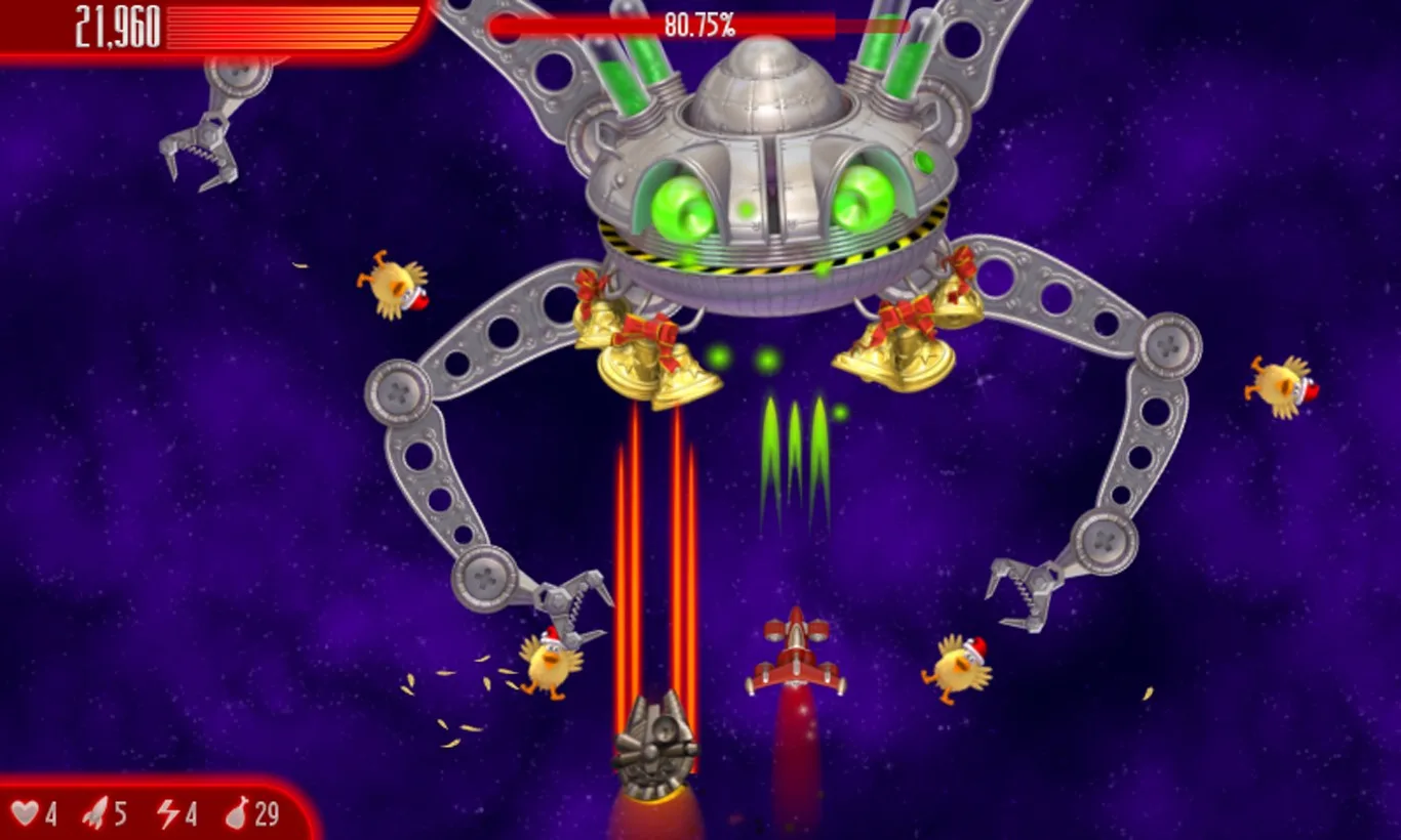 Chicken Invaders 4 Xmas HD screenshot 3