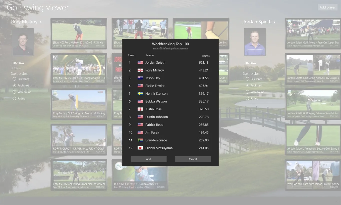 Golf swing viewer screenshot 4