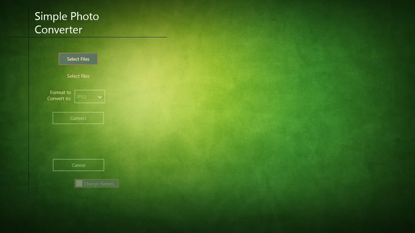 Simple Photo Converter screenshot 1