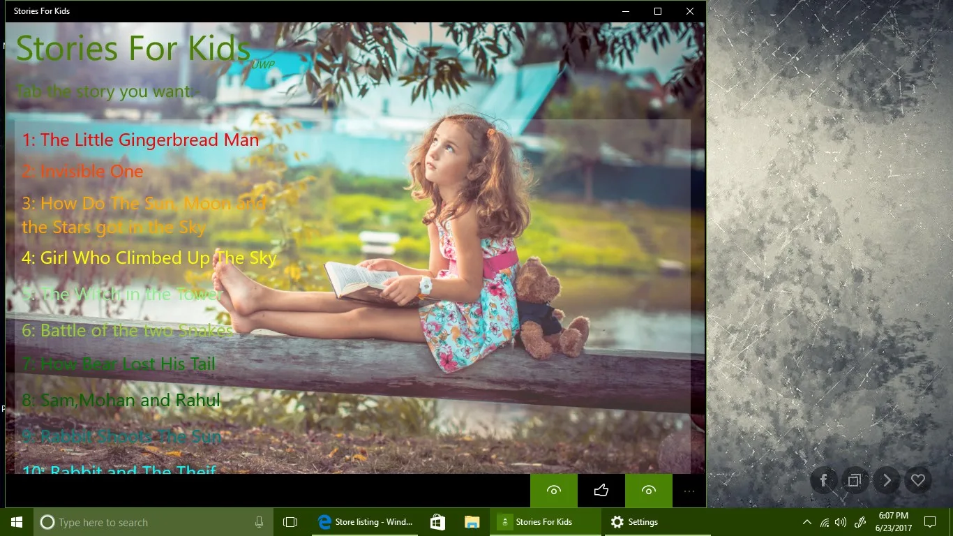 Stories For Kids UWP screenshot 3