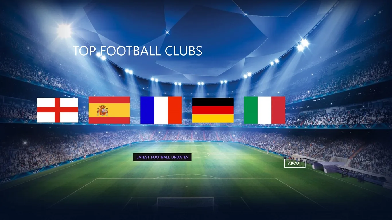 TOP FOOTBALL CLUBS screenshot 1