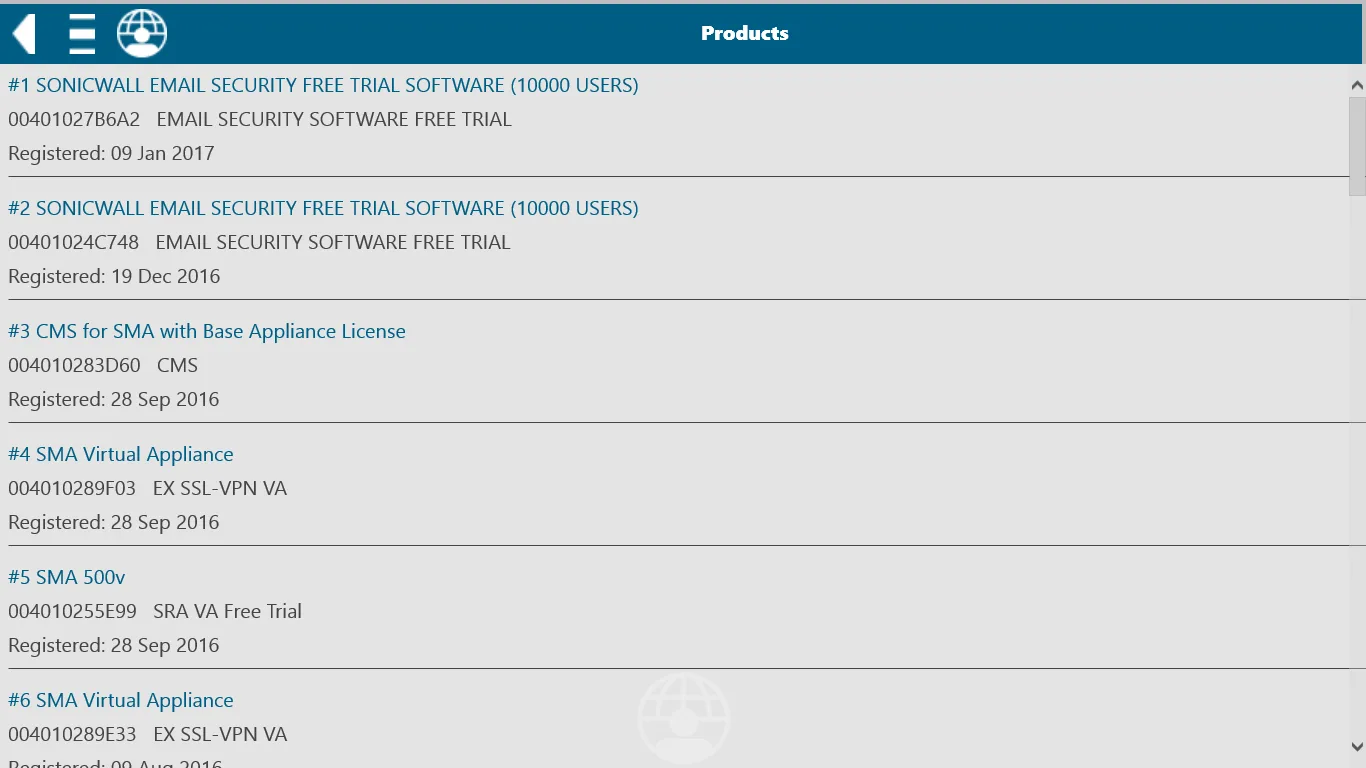 MySonicWall screenshot 4