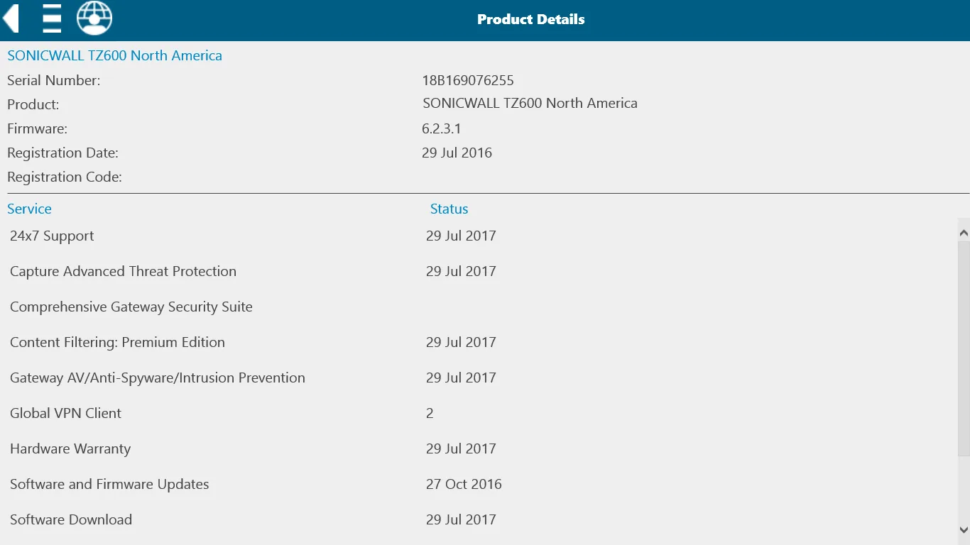 MySonicWall screenshot 5