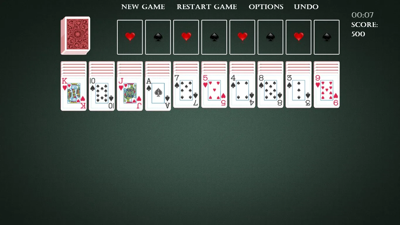 Classic Spider Solitaire HD screenshot 2