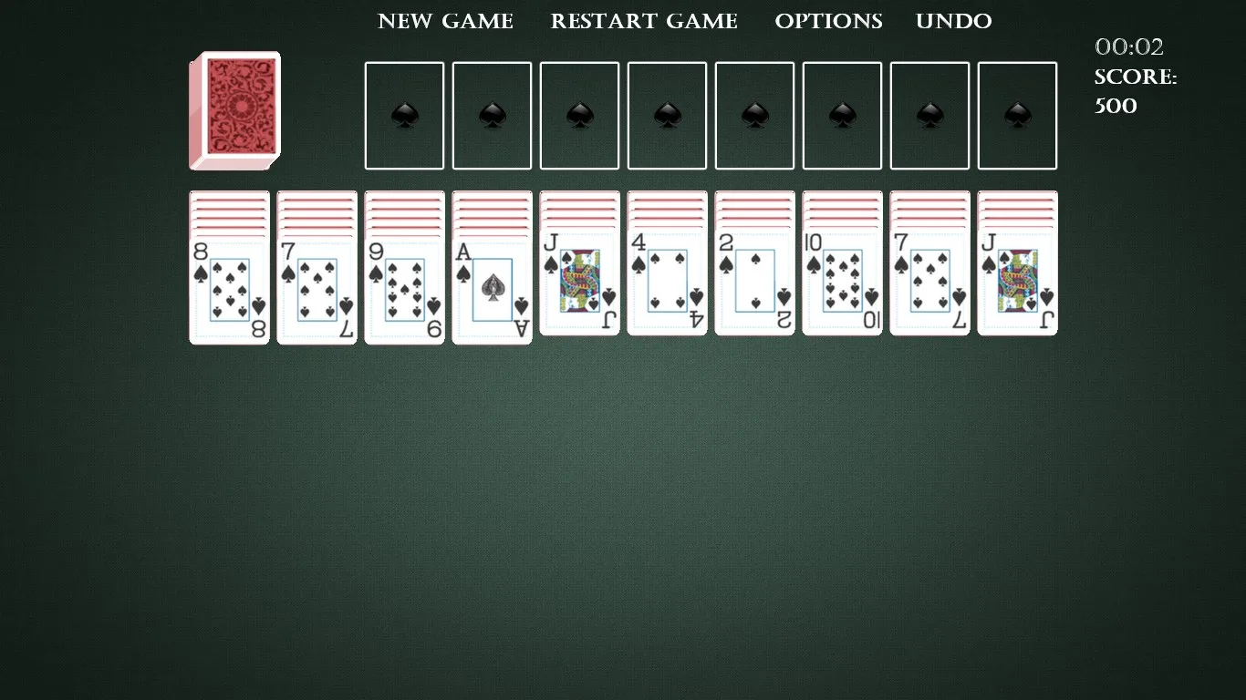 Classic Spider Solitaire HD screenshot 3