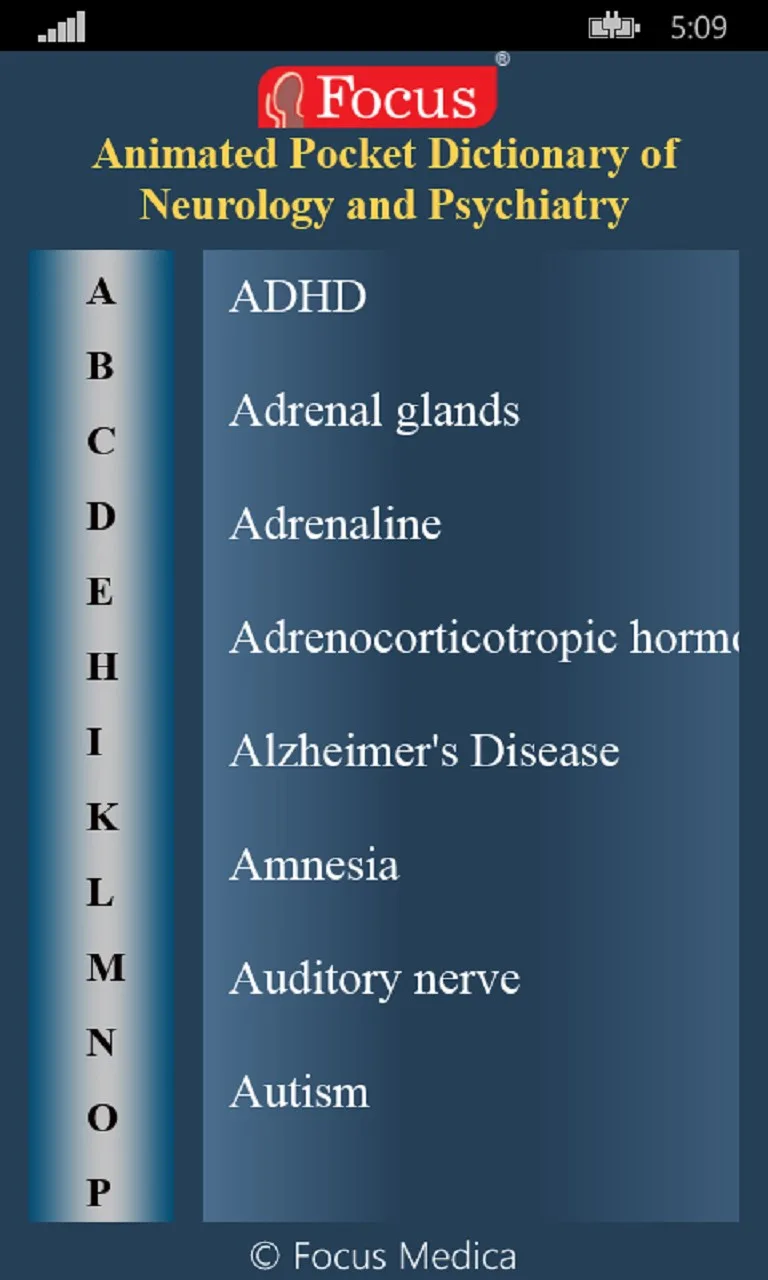 Neurology and Psychiatry - Dictionary screenshot 5