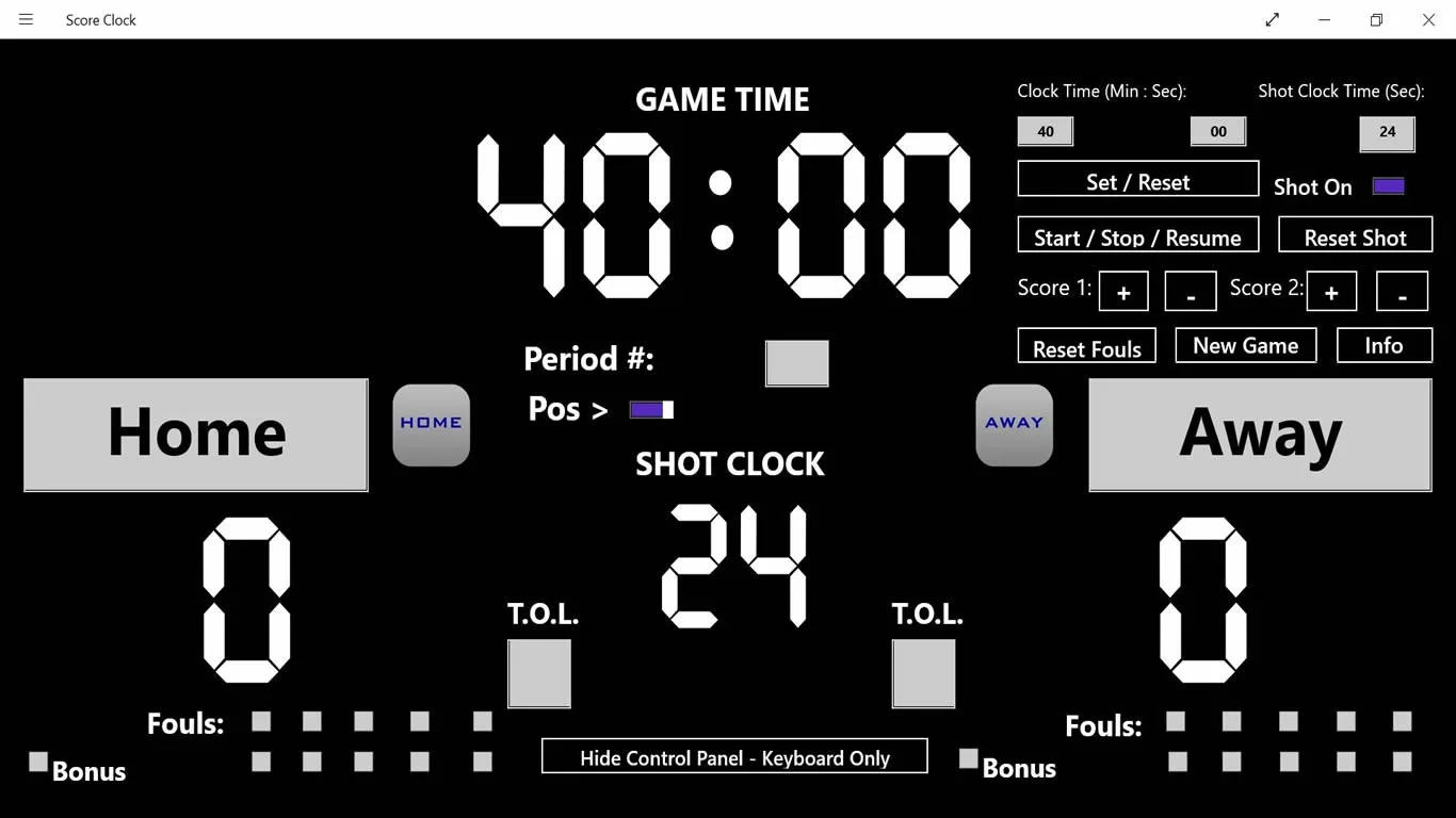Score Clock screenshot 2
