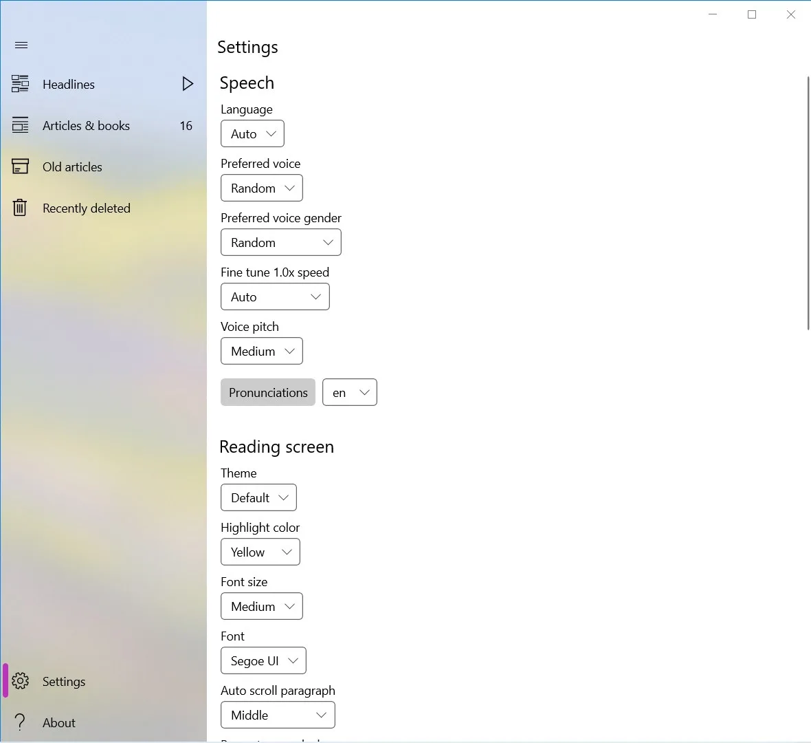 Speech Central: Voice Reader screenshot 5