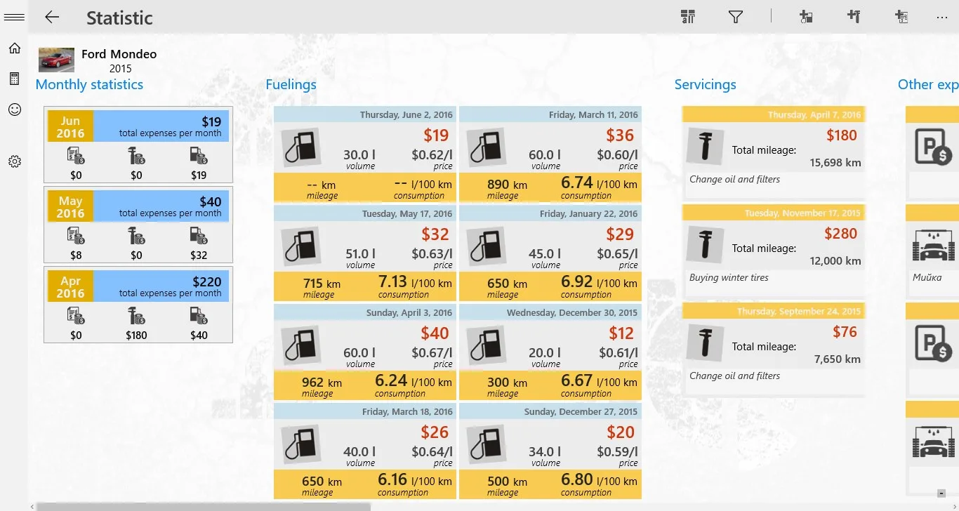 My Car Manager Pro screenshot 2