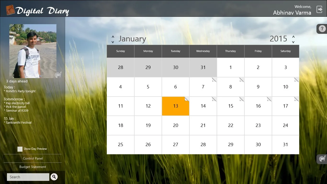 Digital Diary Pro screenshot 2