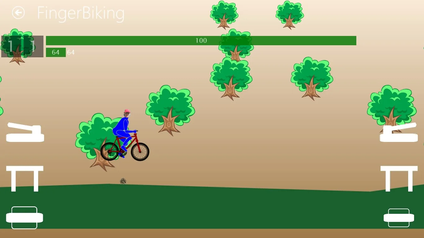 FingerBiking screenshot 1