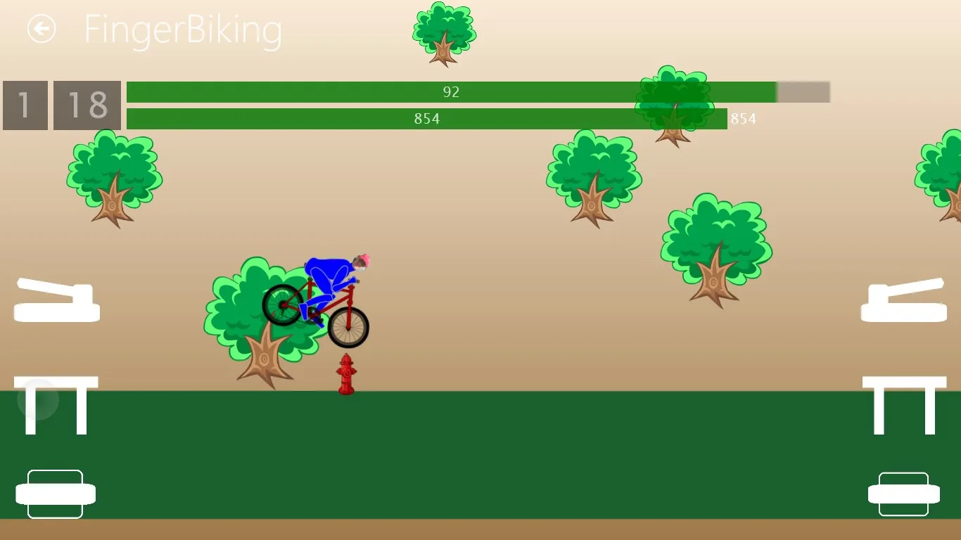 FingerBiking screenshot 2
