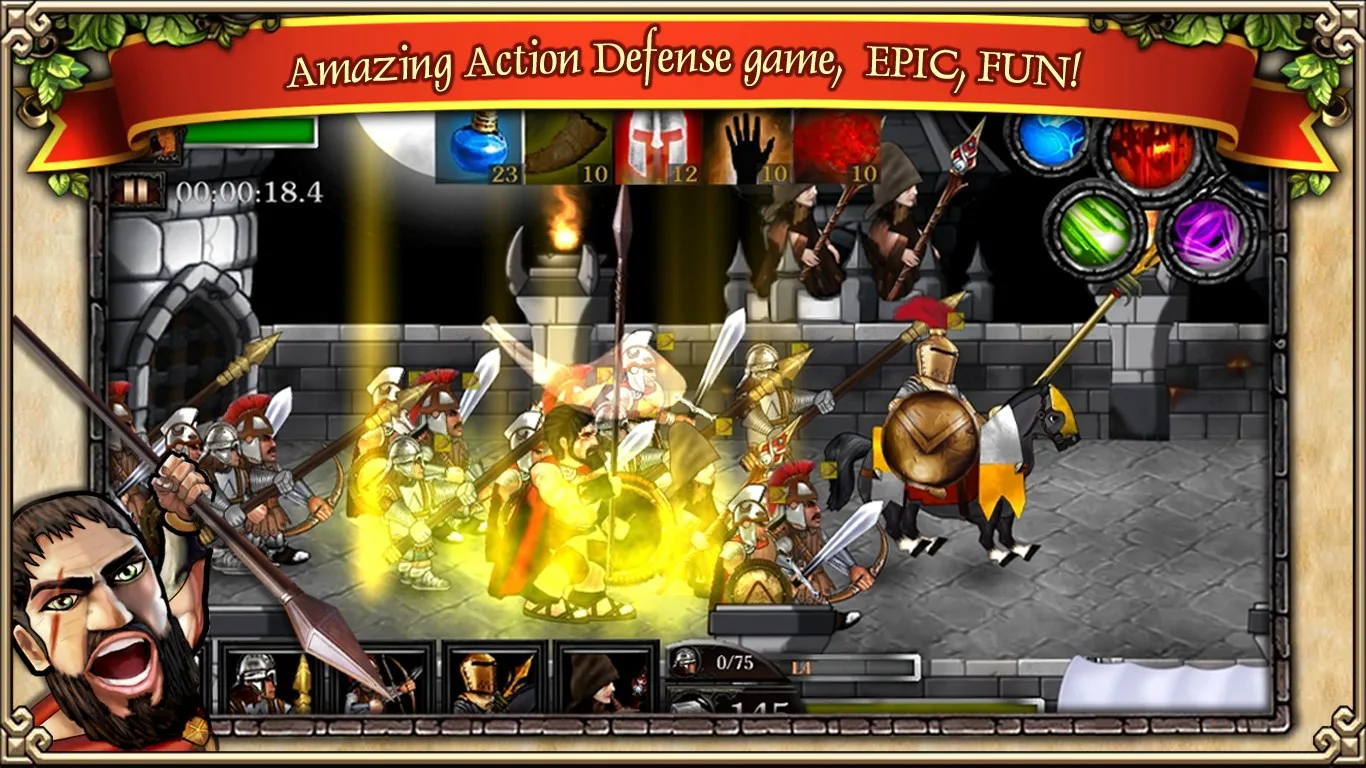 Spartans vs Zombies Defense screenshot 1