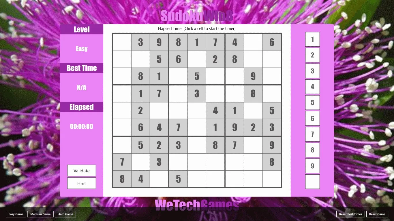 Sudoku Win8 screenshot 3