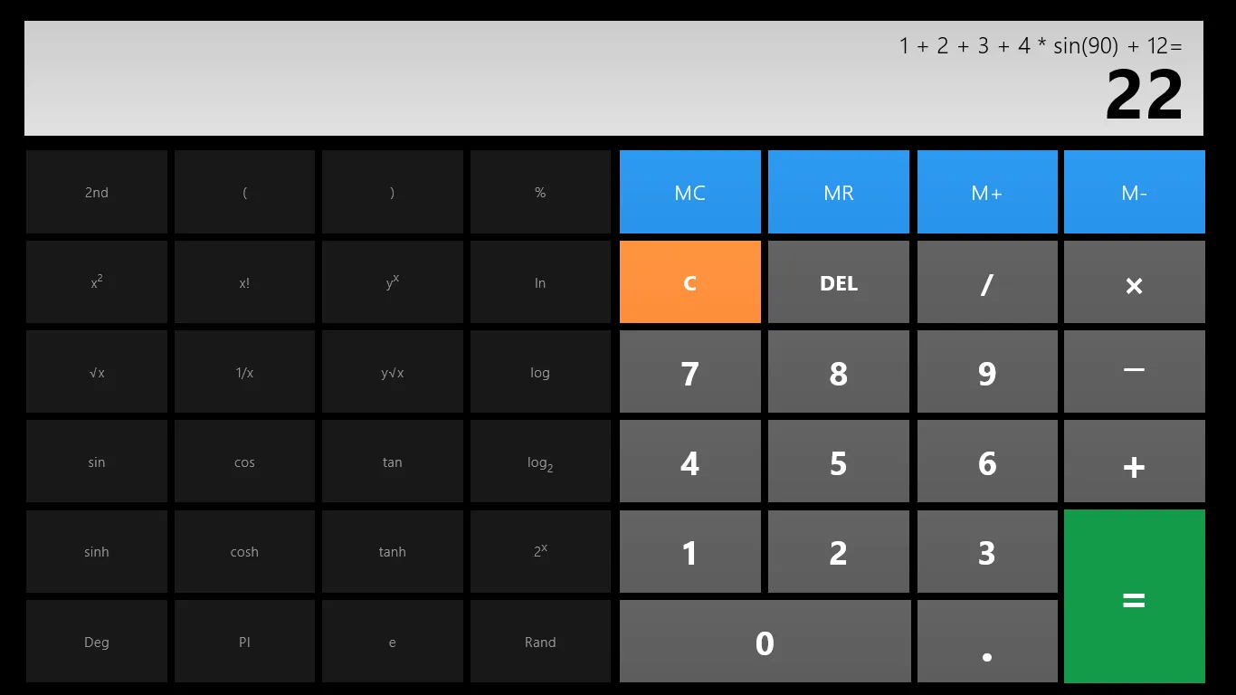 Calculator X8 screenshot 2