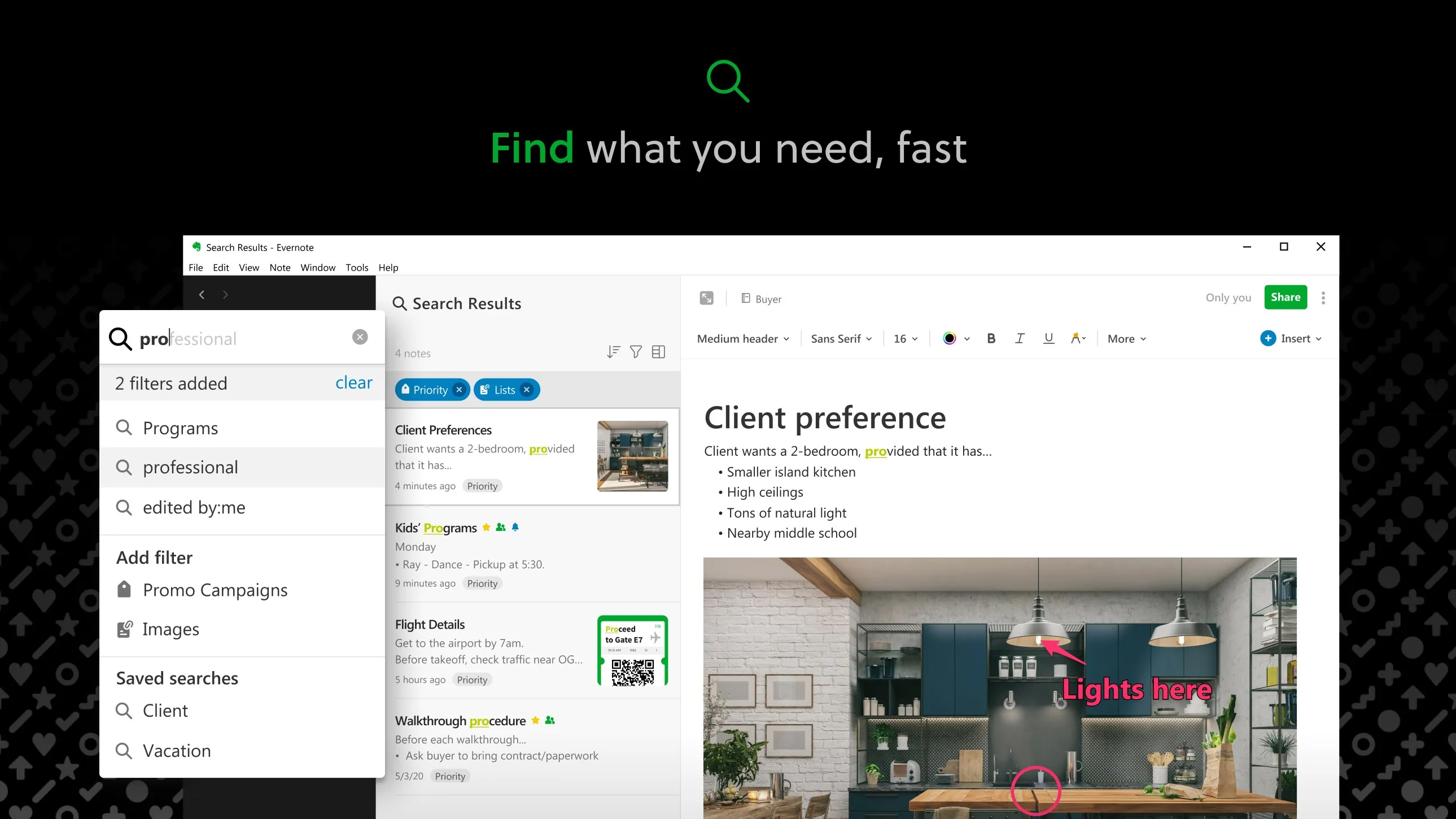 Evernote screenshot 3