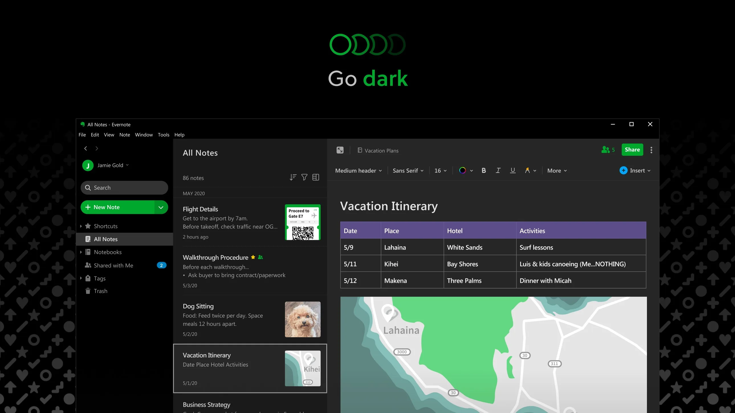 Evernote screenshot 5