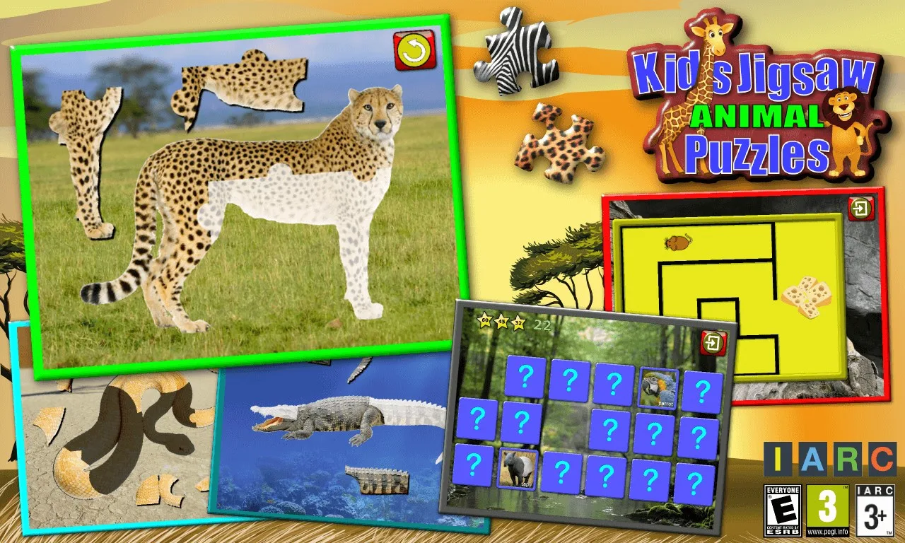 Children's Animal Jigsaw Puzzles screenshot 1