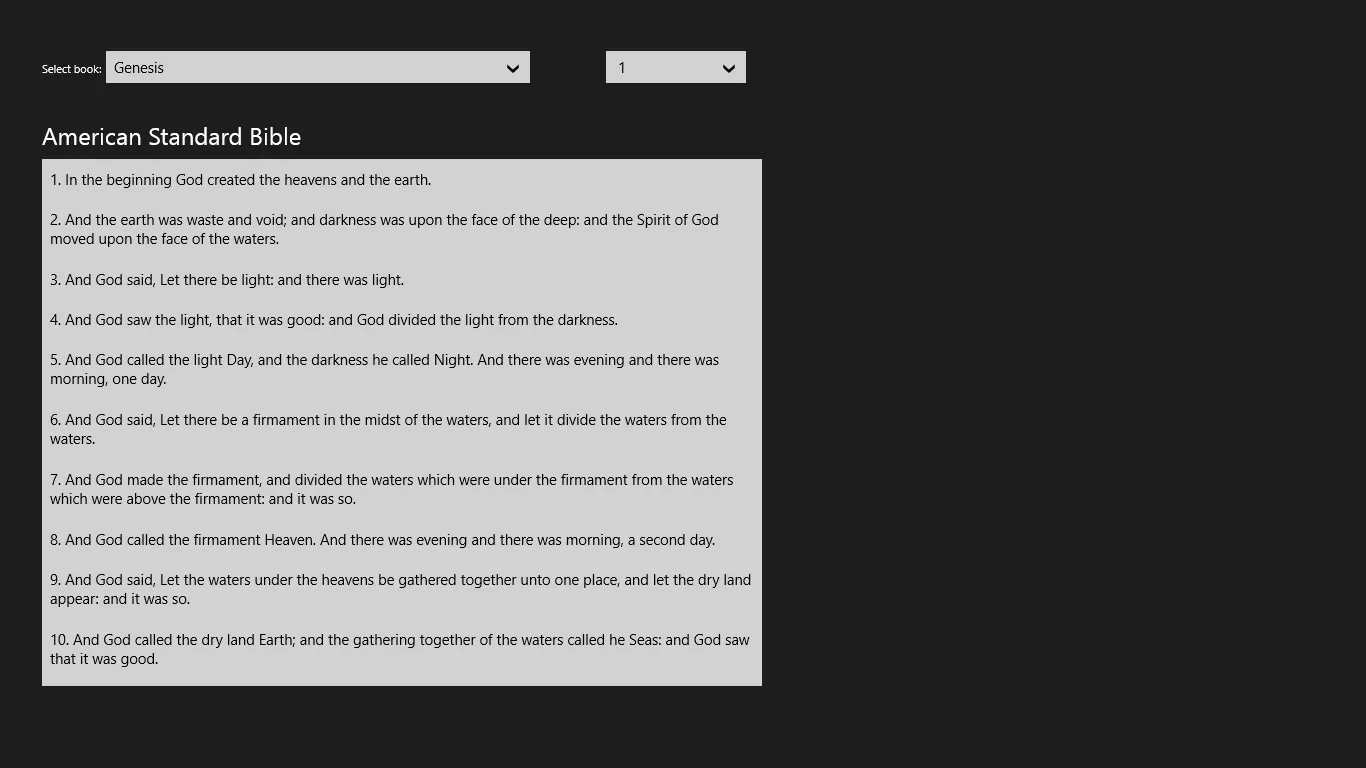 American Standard Bible screenshot 1