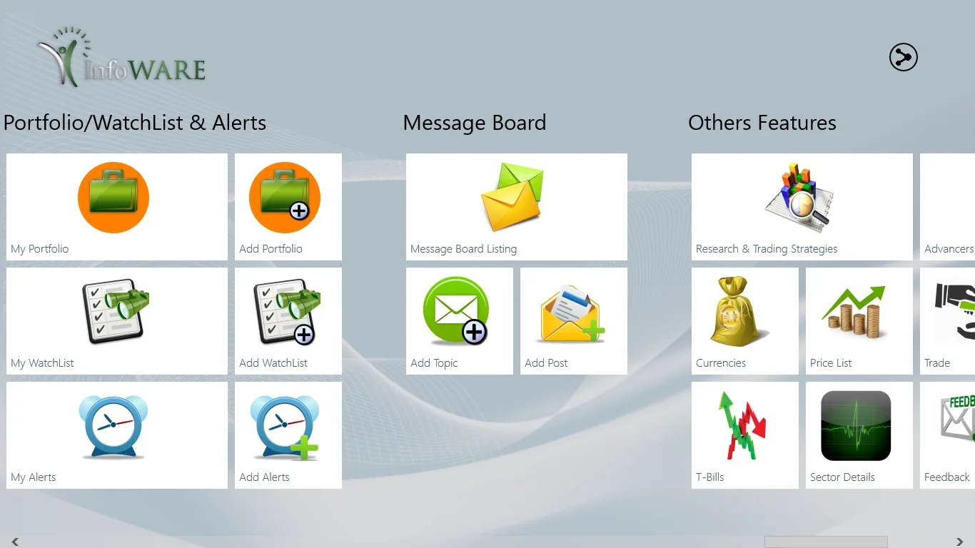 InfoWARE Finance screenshot 1
