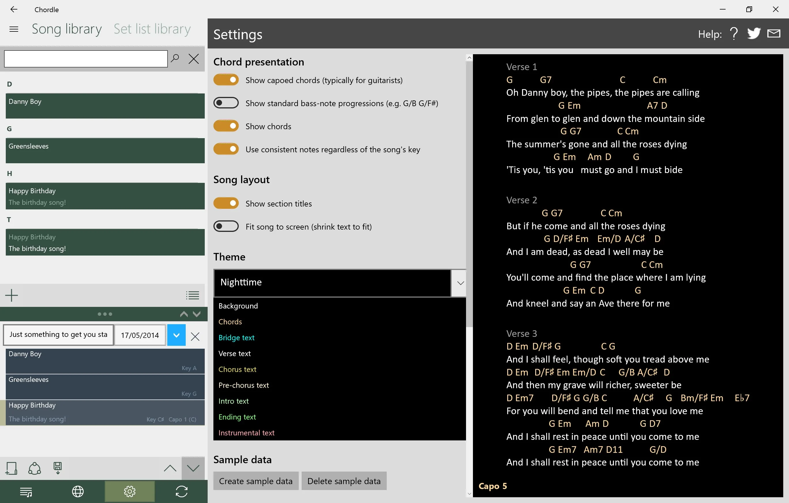 Chordle screenshot 3